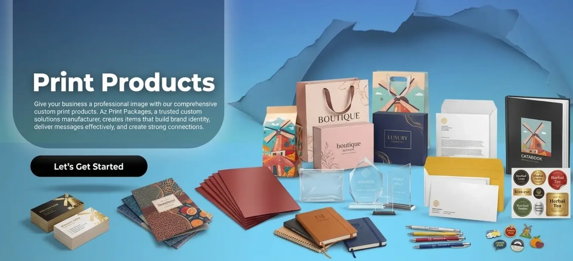 Print product desktop banner